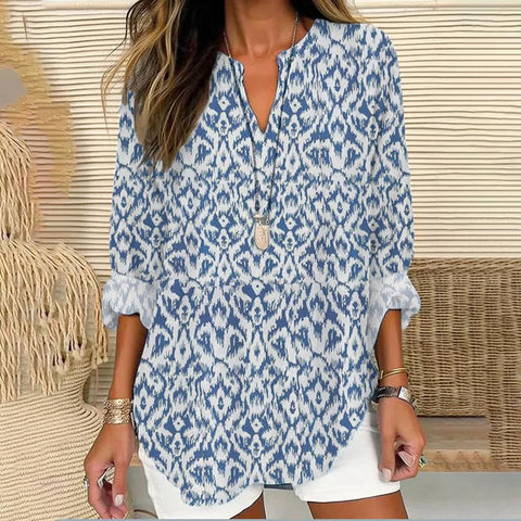 T-shirt d'été à manches longues et col en V pour femme, style décontracté, manches longues, m301363 