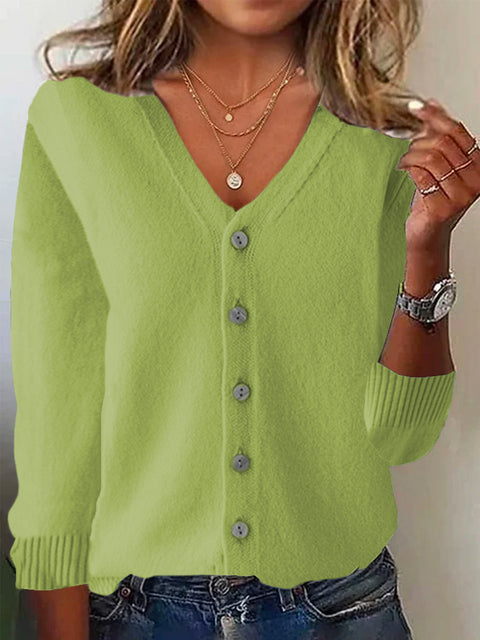 Knitted cardigan women's spring and summer knitted jacket long-sleeved sweater cardigan large size autumn coat women's m301990