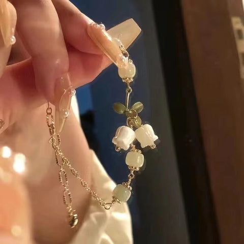 Bracelet en perles de céramique chinoise, bracelet féminin doux et mignon pour fille m3331322
