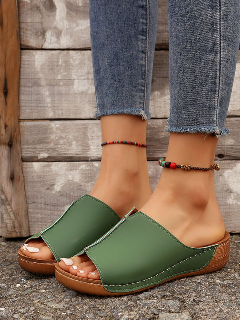 Sandales à talons compensés pour femmes, chaussures à semelle épaisse, commerce extérieur, m3331162