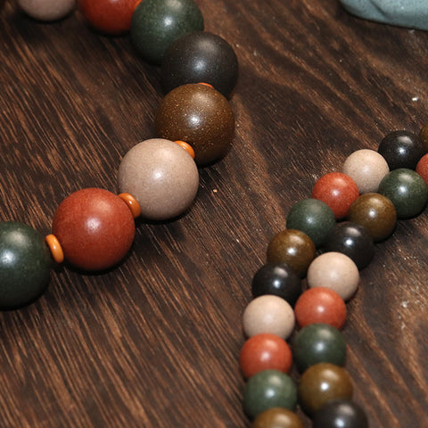 Perles Hexiang Wuxing en gros, pilules parfumées Jinmu, eau, feu et terre, bracelet parfumé médicinal fait main, m3331271