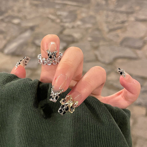 Sticker nail art imprimé léopard personnalisé tendance graffiti avec sticker adhésif pour ongles m3331202