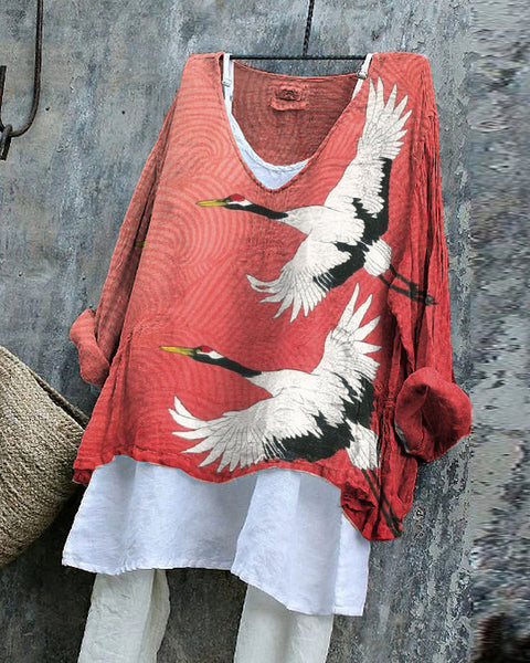 Pull décontracté à manches longues et col rond, imprimé, T-shirt une pièce m301042