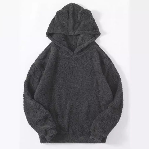 Neuer flauschiger Thermopullover mit Hasenohren und Kapuze m300439 