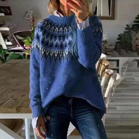 Pull acrylique épais aiguille épaissie pull jacquard m300563 