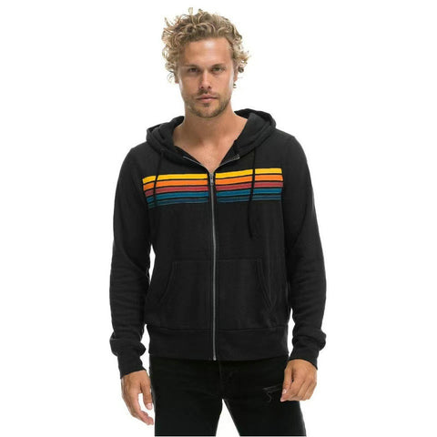 Women's casual rainbow long-sleeved hooded sweater m301777
