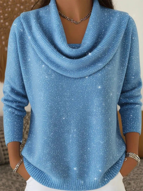 Autumn and winter new solid color long-sleeved top sweater m302155