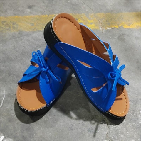 Roman Slippers Damen Keilabsatz Plateau Damen Sandalen M3331079 