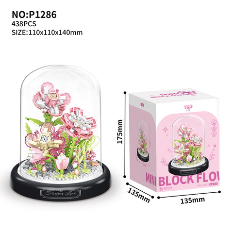 Nouveau assemblage bloc de construction Bouquet Micro Grain Rose tournesol ornement M3330979 
