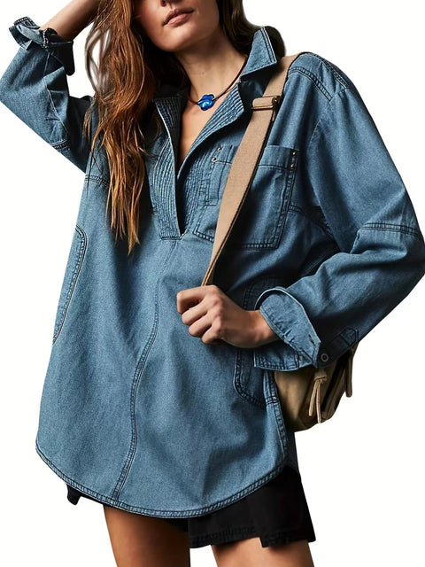 Veste manches longues col en V mode décontracté m302205