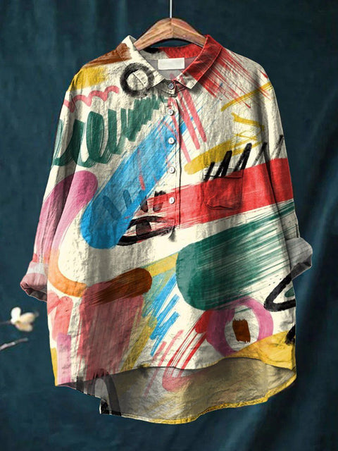 T-shirt ample à col ras du cou pour femme, grande taille, décontracté, imprimé, m301279 