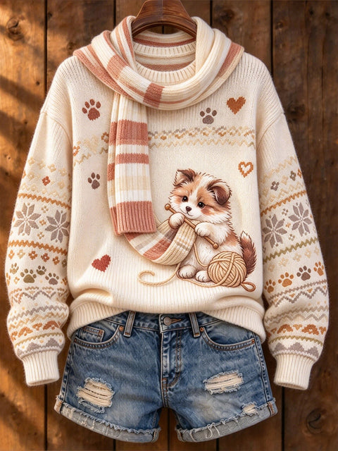 Huacai woolen sweater women sweater cartoon digital printing FF303420 05