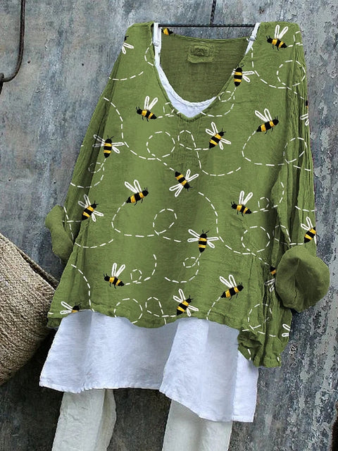 Pull décontracté à manches longues et col rond, imprimé, T-shirt une pièce m301042