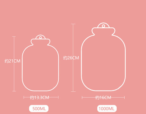 Sac d'eau chaude en peluche de dessin animé, sac d'injection d'eau antidéflagrant m3330670 