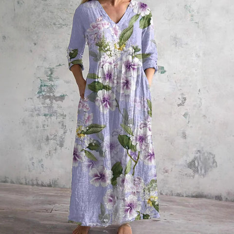 3D-Druck Sommer urban lässig lockeres Kleid Damen m301037