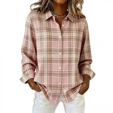Chemise florale pour femme, imprimé floral numérique 3D, rose frais et doux, haut polyvalent m302217