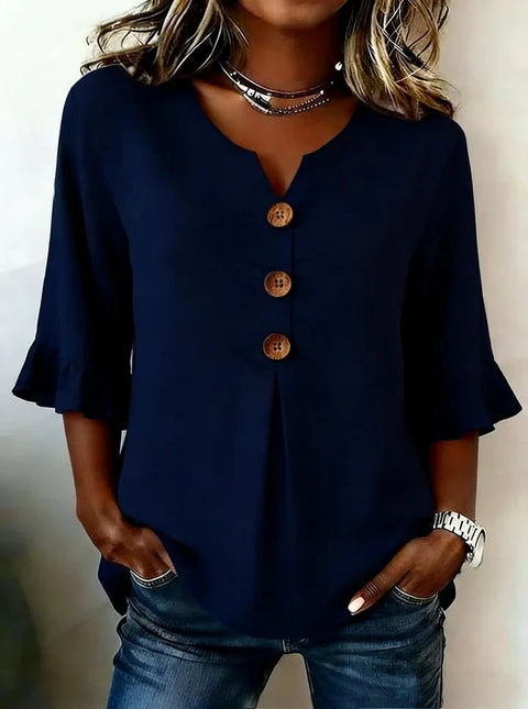 Haut cardigan à boucle et manches longues pour femmes, imprimé floral numérique 3D m302703