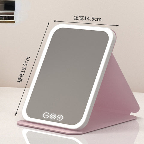 Miroir cosmétique LED portable et pliable M3330897