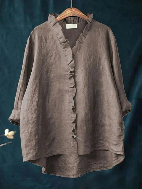 Damen T-Shirt mit Rundhalsausschnitt und lockerem Druck in Übergröße, m301365 