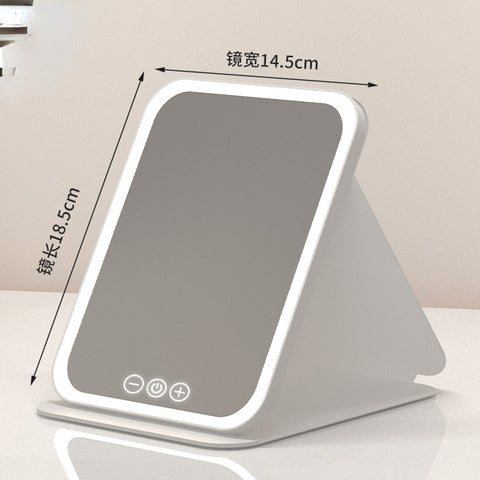 Miroir cosmétique LED portable et pliable M3330897