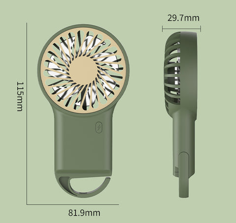Petit ventilateur de bureau pliable et portable avec chargeur USB m3330717