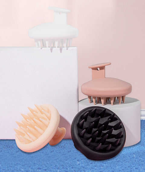 Peigne de massage de tête de brosse à shampoing en silicone M3330634 