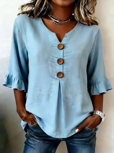 Haut cardigan à boucle et manches longues pour femmes, imprimé floral numérique 3D m302703
