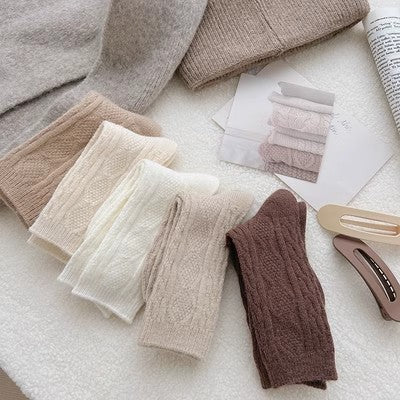Chaussettes en cachemire pour femmes, ajoutez des bas chauds et épais en cachemire en automne et en hiver m1915010467