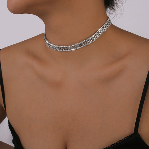 Water Diamond Tassel Light Luxury Neckchain m1915010518