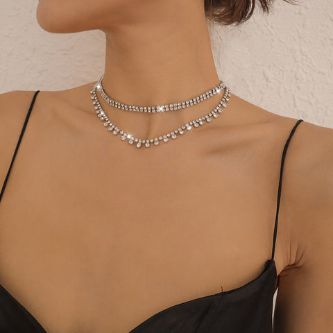 Water Diamond Tassel Light Luxury Neckchain m1915010518