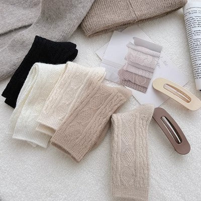 Chaussettes en cachemire pour femmes, ajoutez des bas chauds et épais en cachemire en automne et en hiver m1915010467